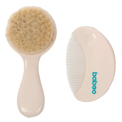 Щётка с расческой натуральная Baboo 12-003 1